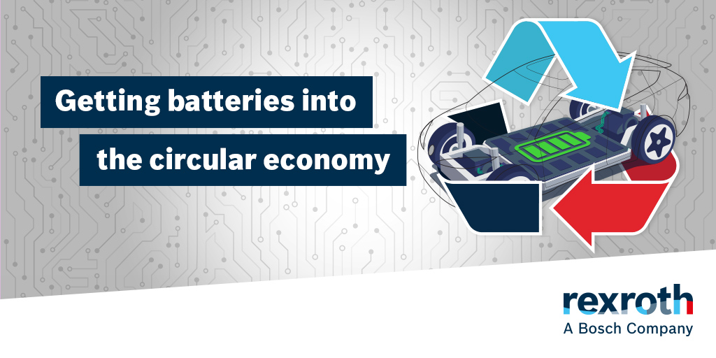 With the rise in demand for electric vehicles comes the need for a huge volume of batteries. Discover how our #batteryrecycling and #automatedsolutions help to meet this need: bit.ly/43CNwCP

#BoschRexroth #WeMoveYouWin #Sustainability #CircularEconomy