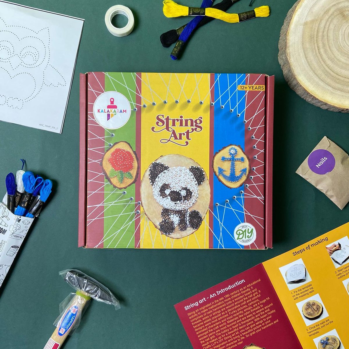 kraftsnmore's tweet photo. The prime idea behind our DIY kits is to help aid important skills for development along with a fun experience. The DIY ‘string art kit’ helps to increase focus, encourage self expression and boost self esteem.

#Kalakaram #stringsart #diy #artandcraft #artandcrafts #kids https://t.co/xG8JLHPcEj