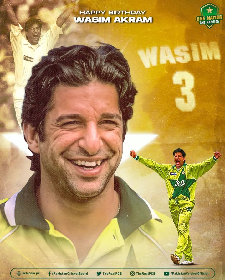 Happy birthday to swing master Wasim Akram 