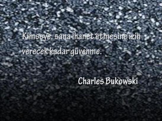 ~ Charles Bukowski ~