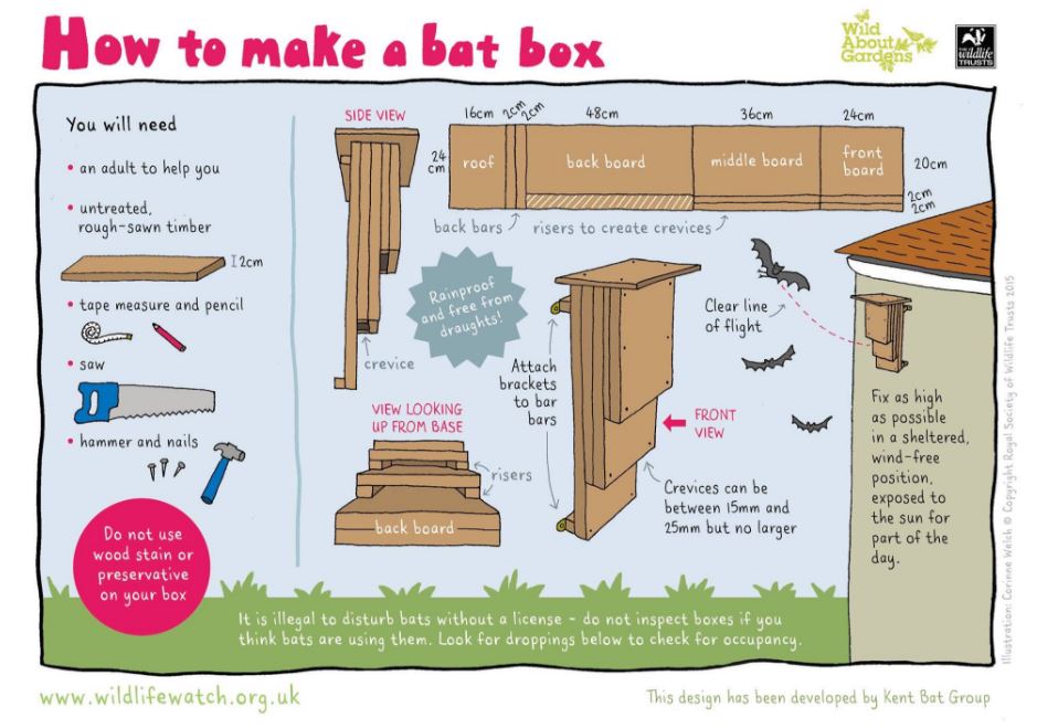 _BCT_'s tweet photo. Make your own bat box! You can find detailed instructions on how to make it and where to put it up in our 'Bat Box Information Pack' here: https://t.co/XGPlsLUZlt Bat boxes are artificial roosts which provide bats with extra places to live ❤️🦇 https://t.co/BIAL9iGKUa