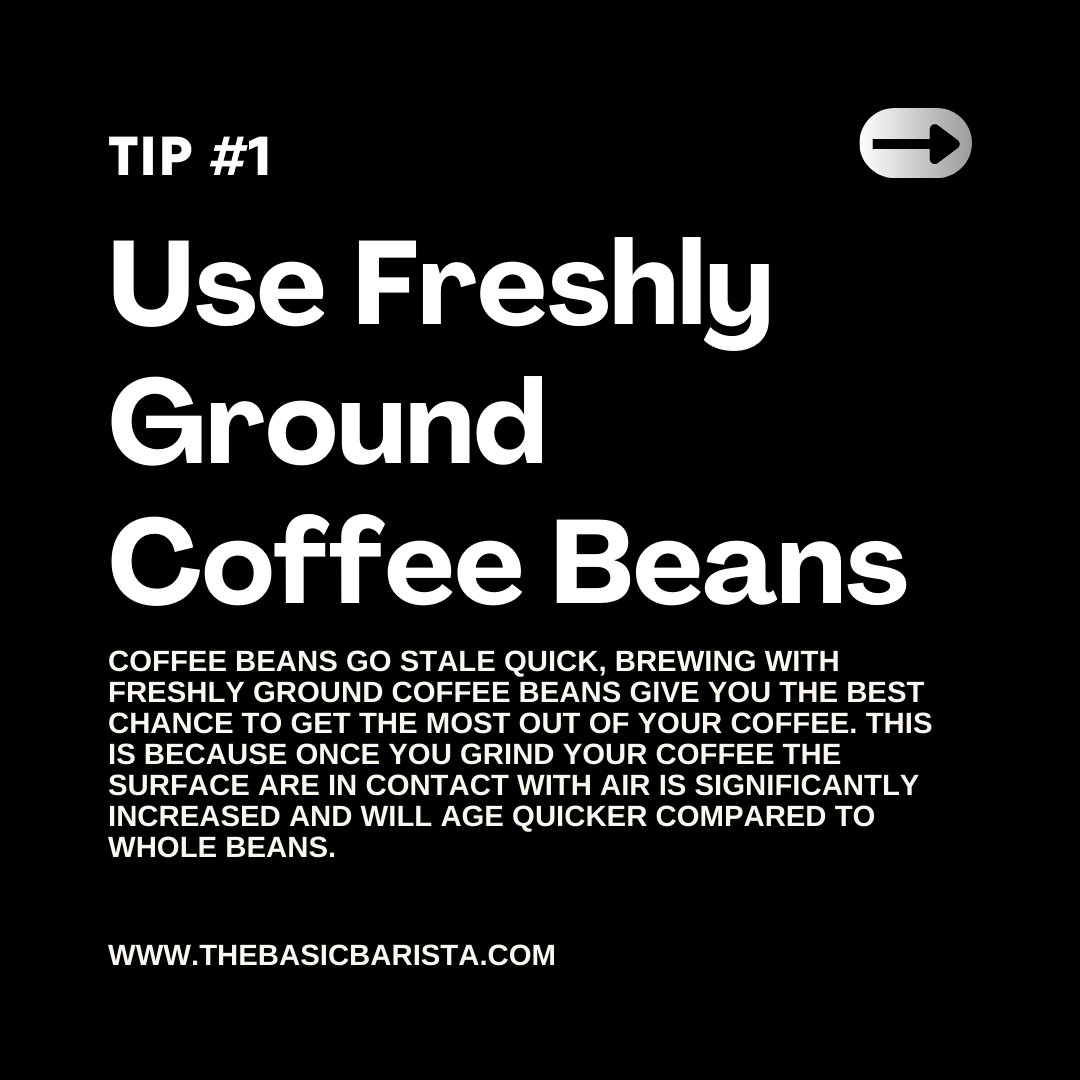 BasicBaristaAus's tweet image. 3 Tips to make better coffee at home☕️✨

Tip No 1: Use Freshly Ground Coffee Beans 🫘
Tip No 2: Use Brew Water 💦
Tip No 3: Taste Your Mistakes 🛑

Let me know your tips 👇
#coffee #coffeetips #pourovercoffee