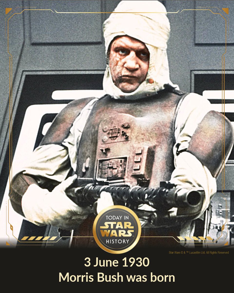 3 June 1930 #TodayinStarWarsHistory 'there will be a substantial reward for the one who finds the Millennium Falcon.' #Dengar #TheEmpireStrikesBack #MorrisBush