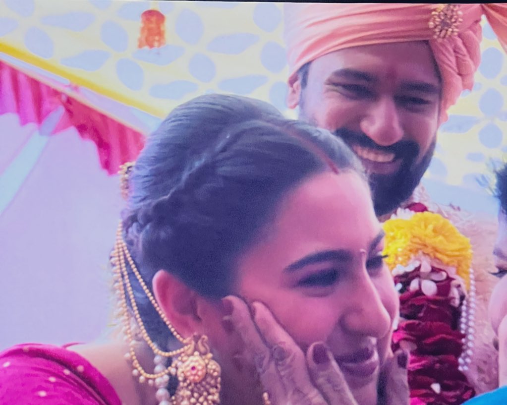 What a beautiful wholesome movie ! Well done Vicky, Sara, & team  #ZaraHatkeZaraBachke ! Lots of laughs, loves, emotion in theatre! So satisfying to see jiju on screen again 😍🙏 #VickyKaushal #SaraAliKhan