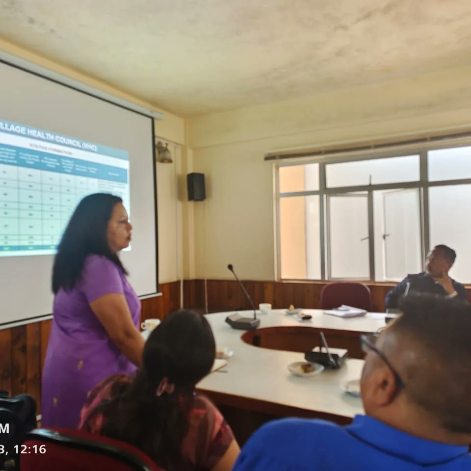 Review Meeting with all BDOs organized by DRDA, #EastKhasiHills  yesterday chaired by Smt. R. M Kurbah, Deputy Commissioner.  
Apart from all other agendas discussed, an in-depth review was also taken on health, where #RescueMission, VHCs, Sector Meetings was discussed.
