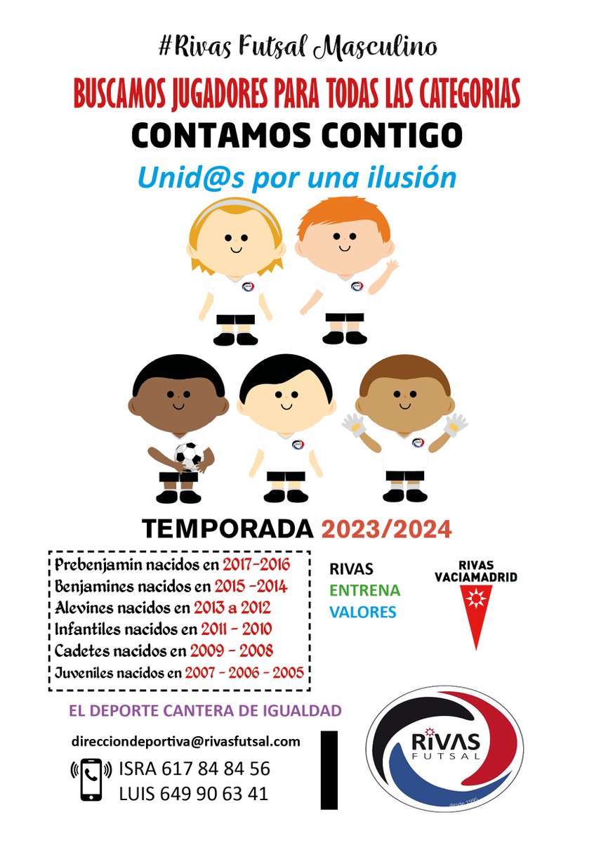 cdrivasfutsal's tweet photo. 🤍📷 @cdrivasfutsal 📷#UnaNuevaIlusion https://t.co/ZVTu0hKpNp