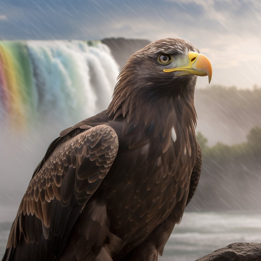 A golden eagle standing next to Niagara Falls
.
.
.
.
.
.
#ai #aiart #aiartcommunity #midjourney #animals #world #foryou #forfollowers #aiartwork #sketching #nature #photography #beautiful #discoverearth #nationalgeographic #nft