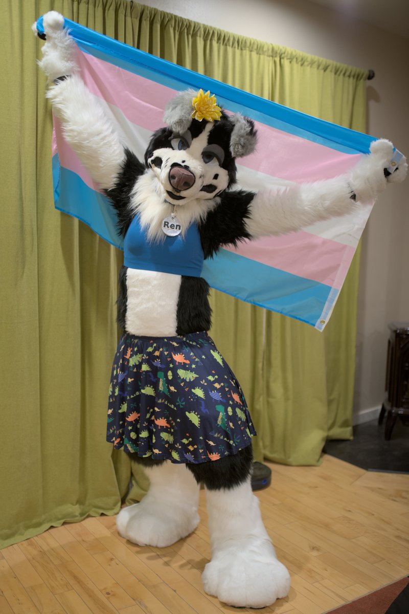 For #PrideMonth, I'm celebrating new ways to express myself! 🏳️‍⚧️ #NonBinary #FursuitFriday