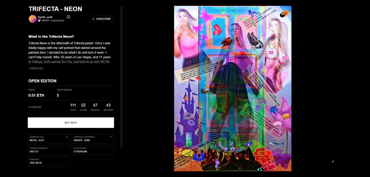 Good morning 🌞

TRIFECTA is Open and had 3 mints so far. 

My 1st self portrait 

Freedom | Liberty | Independence

Mint 3 for an end of summer airdrop 

Mint 10 for an end of summer 1/1 airdrop

0.01 ETH on <a href="/manifoldxyz/">manifold.xyz</a>