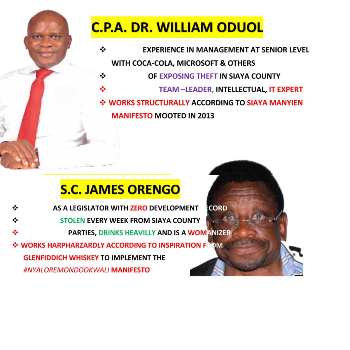 James Orengo  has been been leading a county government that's not accountable or transparent 
#StopOrengo