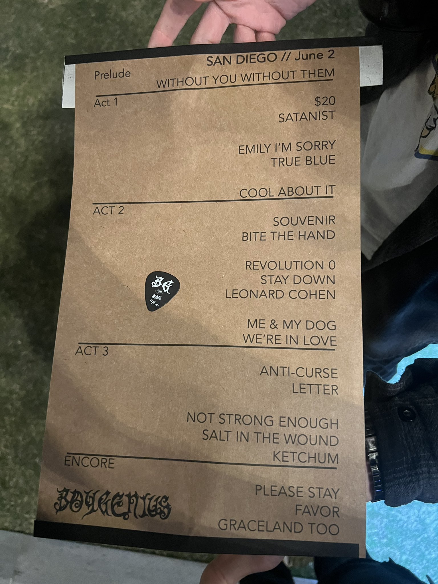 phoebe on tour on Twitter "Boygenius’ setlist tonight at the first Re