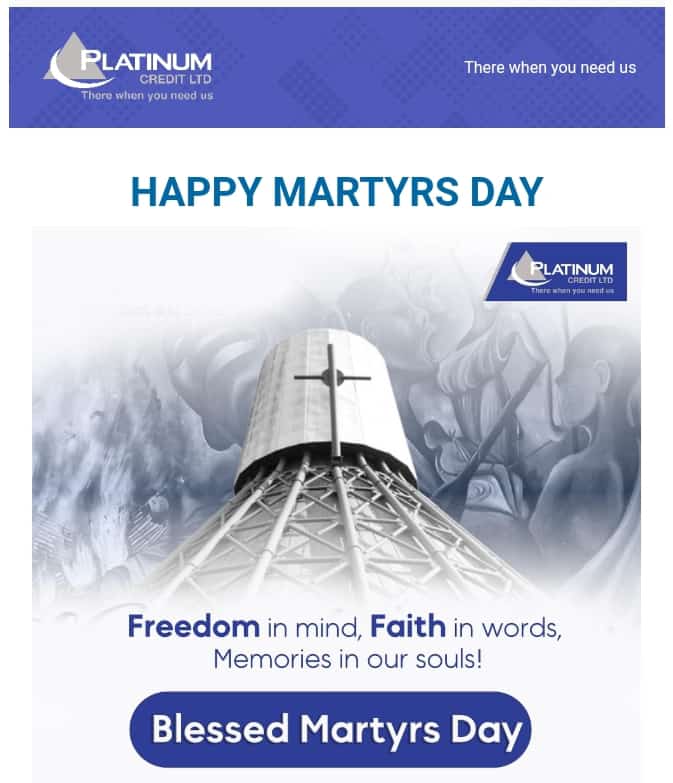 Happy #MartyrsDay2023 from @pcl_uganda 
##ThereWhenYouNeedUs