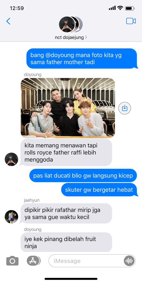 mondefairy's tweet photo. isi grup chat dojaejung abis berkunjung ke rumah sultan andara https://t.co/VXlzi8DdvM