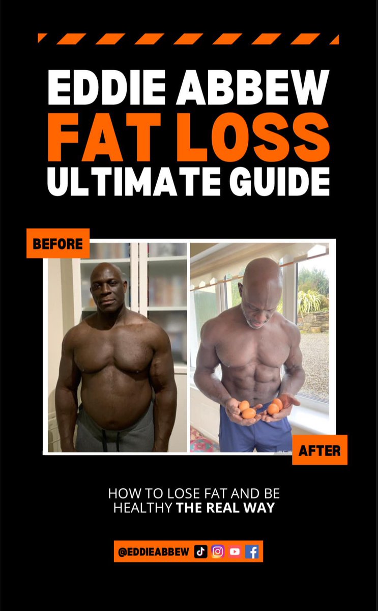 I wrote an ebook on fat loss. The book explains how to lose fat easily, without ever being hungry, without doing cardio, and most importantly, keeping the fat off. 
Here’s the link 👇🏿

stan.store/eddieabbew