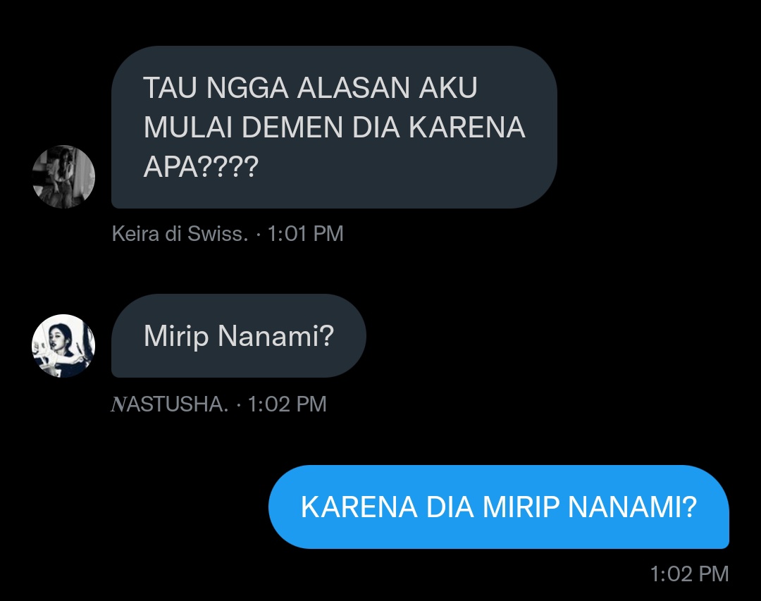 ️️ ️️ 
️️ ️️ 

️️ ️️ 

Ya gusti, adek krucil gue yang macem empan koi ini udah mau punya doi. Setelah Uca yang melangkahi gue, apakah Keira juga akan melakukan itu? 🥹🤚

️️ ️️ 

️️ ️️ 
️️ ️️