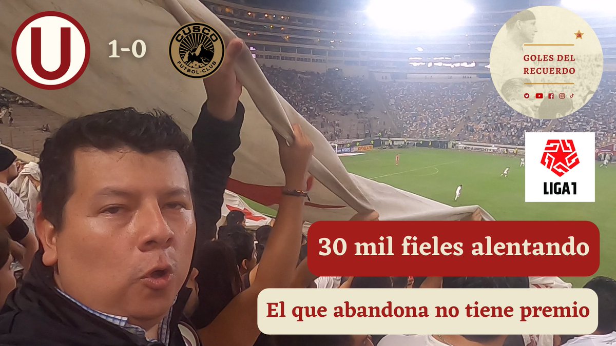 UNIVERSITARIO 1-0 cusco fc - El aliento más sincero 

youtube.com/watch?v=7OUr8n…

#Universitario #UniversitarioDeDeportes #ydaleU #ElMásCampeón #SociosAdherentes #SociosCremas