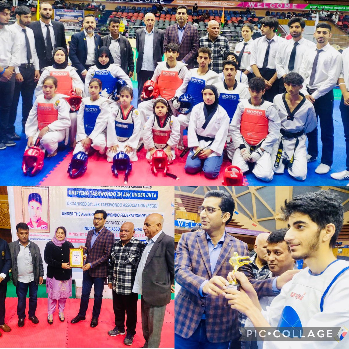 listenshahid's tweet photo. Training body and mind: Korean defense martial art Taekwondo is preparing future leaders in #Jammu &amp; #Kashmir.  Thrilled to see the talent, skills &amp; efforts. These young players are representing us at national and Int’l level. Parents taking great interest. Best wishes https://t.co/n2QEfFd8JJ