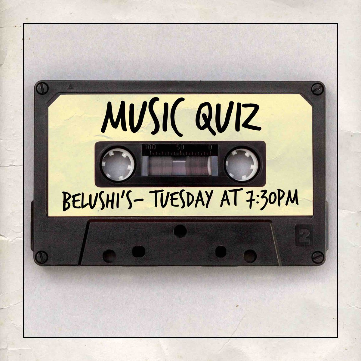 Join us on Tuesday at #Belushis in #Bath for our next #QuizNight! 7:30pm start for our #Music #Quiz with great prizes to be won