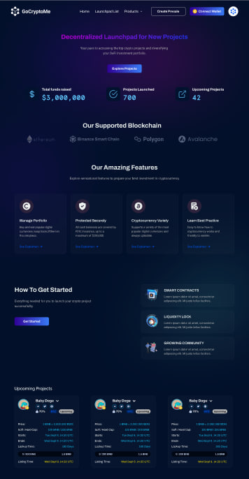 Big things are happening at GoCryptoMe.  Crypto launchpad dropping soon!  25% revenue share to $GCME holders on #ETH and #BSC.  #pinksale #dxsale #gempad killer.  

token.gocryptome.io