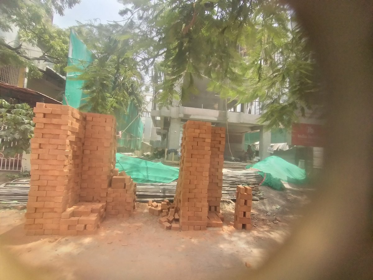 poor Indian on Twitter "Street occupied for construction work, H block