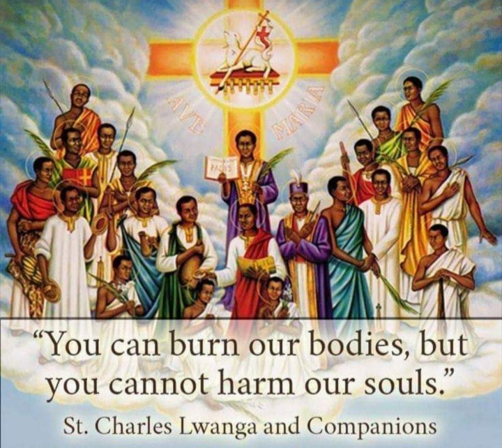 Your shedding of blood has cleansed not only our motherland but also saving the whole world. Martyrs of Uganda pray for Us and all the whole world. 🙏