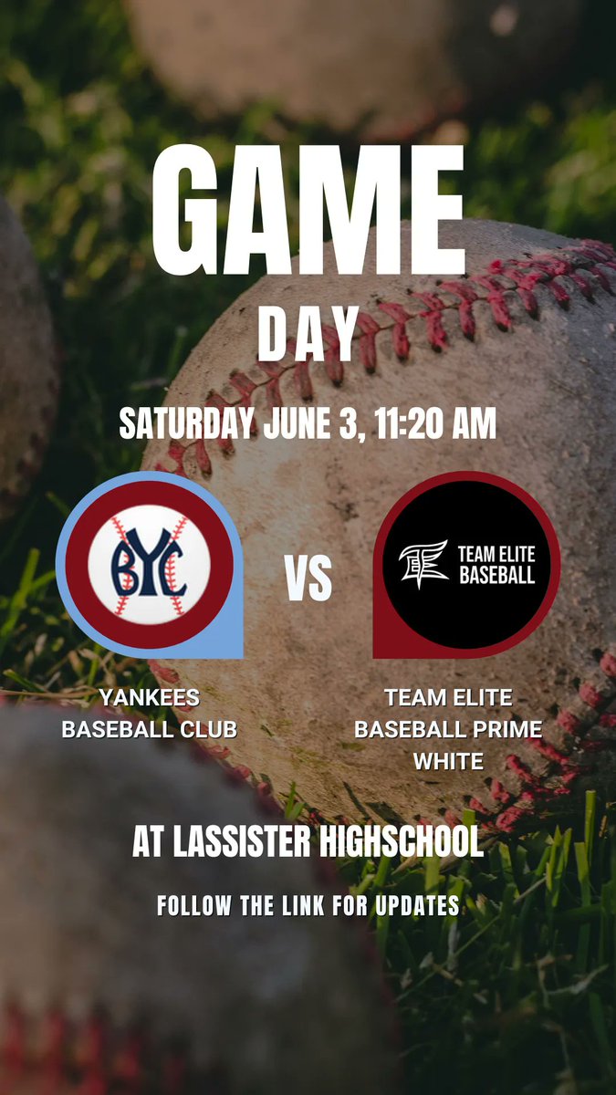 Saturday morning and we're getting ready for another great game! Let's go team ⚾ Check the link for updates 👉 buff.ly/3oNjZHF #GameDay #Baseball #PGSEELiteChampionship @YankeesBSBClub @Yankees_16U