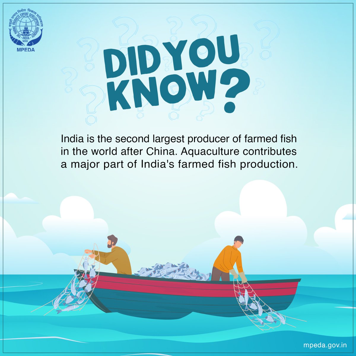 DID YOU KNOW ?
Dive into India's booming aquaculture industry, where fish farming reigns supreme.