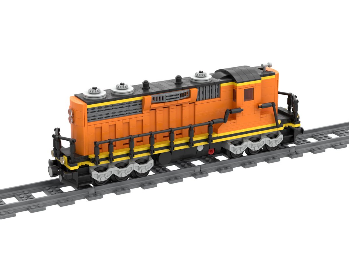 LEGO EMD SD9 Locomotive (based on BNSF) designed by Chrisbricked. What LEGO Railroad Accessory/LEGO Train should I design next?