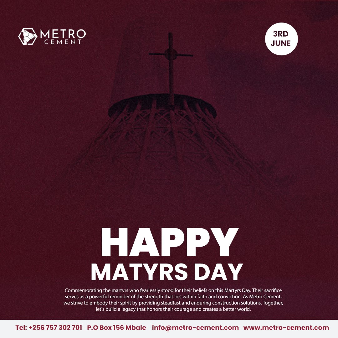 metrocement's tweet photo. Honoring the martyrs who stood firm in their beliefs on this Martyrs Day. Just as they left a lasting impact, our cement empowers structures to withstand the test of time. Join us in building a world that embodies their courage and conviction. 🏢🕊️ #MartyrsDay #EnduringStructures https://t.co/vnlCGSxOtl