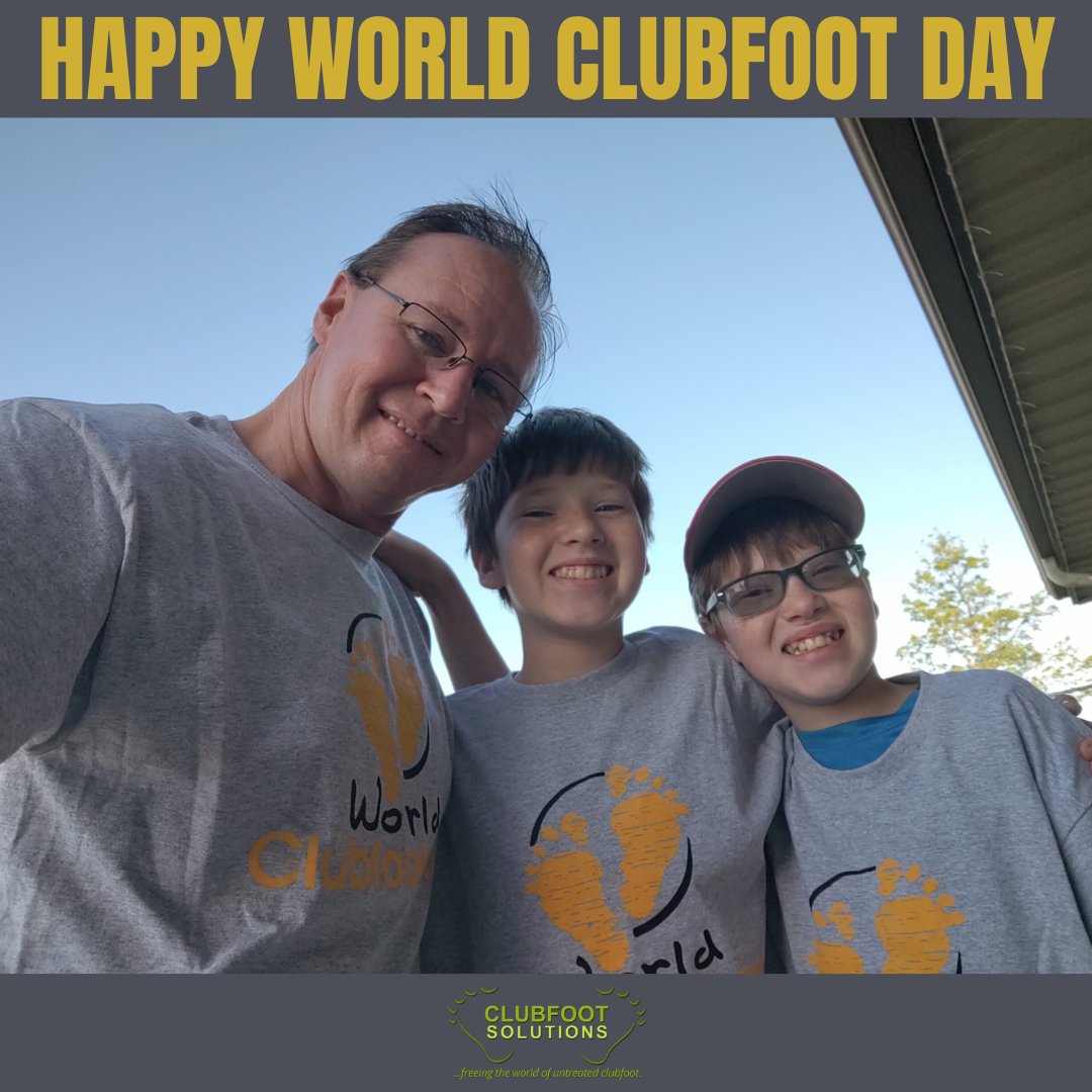 Happy World Clubfoot Day! We thank you for supporting our mission of freeing the world of untreated clubfoot, as well as helping us bring more awareness to clubfoot deformity.

#clubfootawareness #clubfootjourney #clubfootwarrior #clubfootcommunity
