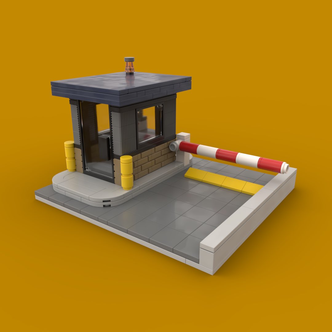 LEGO Security Checkpoint MOC I Designed for my LEGO City. You know, you can never give me too many ideas to design out of LEGO. Seriously 😄
