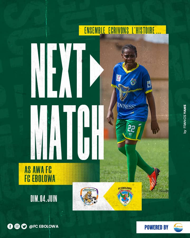 La @GSuper_League de la  @lffccam 
et  @FecafootOfficie revient ce dimanche...

NEXT MATCH...

#MatchDay21
#GSL3
#NextMatch
#LFFC
#Fecafoot
#PAK
#Footballféminin
#AWAFCE
#Olembe
#EnsembleEcrivonslHistoire