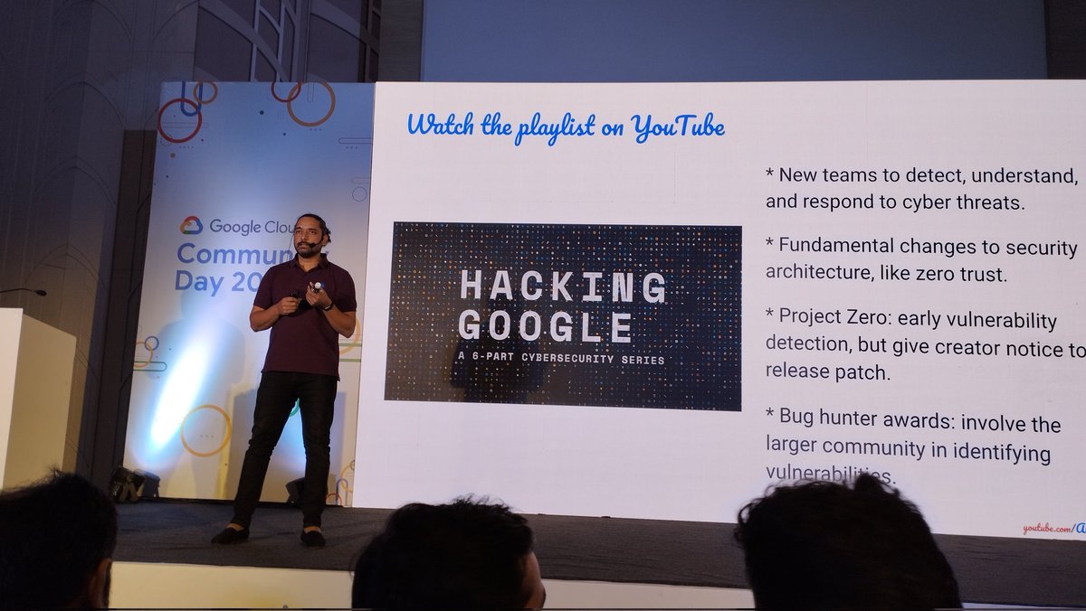 tanvishah140's tweet image. The knowledge, pictures and story we needed right after lunch!!

#OperationAurora and security for Google Cloud with @sathishvj 

#GCCDAhm23 @GDGCloudAhm