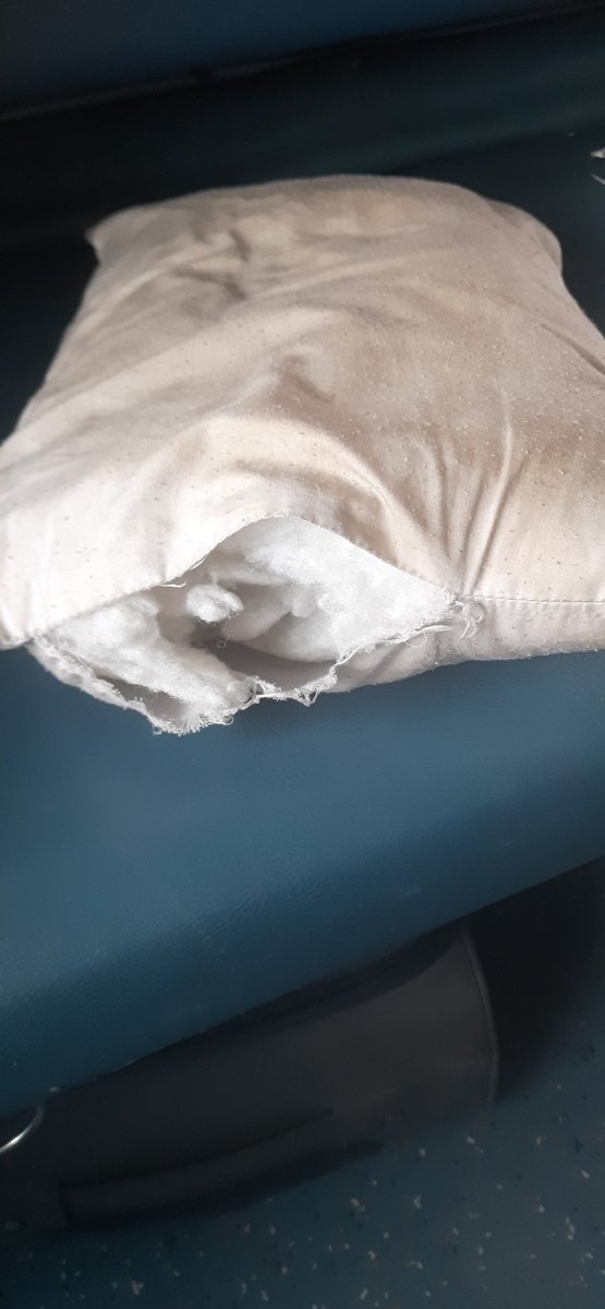 junoon1010's tweet photo. @RailwaySeva 
1. Cover on pillow is not available 
Pillow is very dirty.
2. Toilet is not clean.

Pnr no : 2617485203
Coach no :B5
Seay no :50,52

Coach attended is also not available. https://t.co/mvYTRYm1rO
