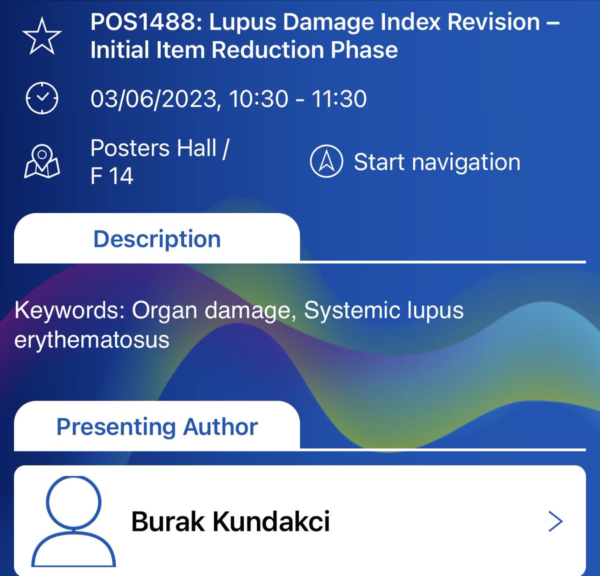 fizyobrk's tweet photo. ⚡️Interested in development of an outcome measure/classification criteria? Join me at #EULAR2023 and let's dive into the methodology together! 

Excited to share our initial item reduction phase results on the revised #SLE organ damage index.

📍Posters Hall/F14 ⏰10:30-11:30 https://t.co/Ha69cDRUKT