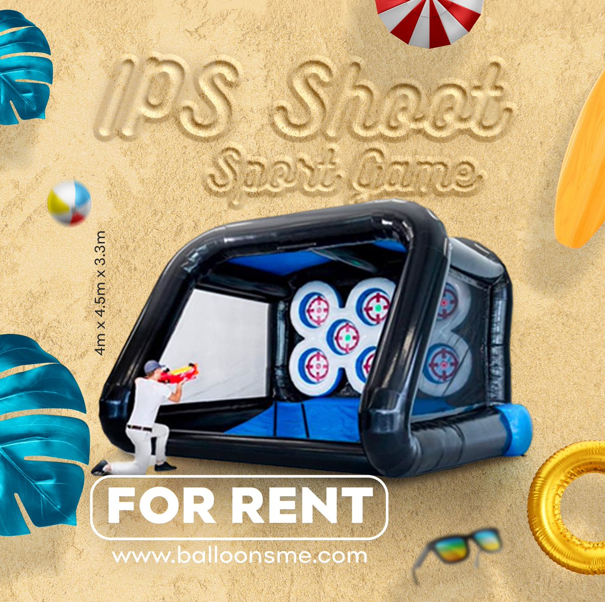 Jump into endless fun this summer with our IPS Shoot Sport Game
! Perfect for kids and adults alike.

balloonsme.com

#inflatables #games #events #kidsactivities #bouncingcastle #eventactivities #summergames #summersale #summer #funtime #rentalitems #abudhabi