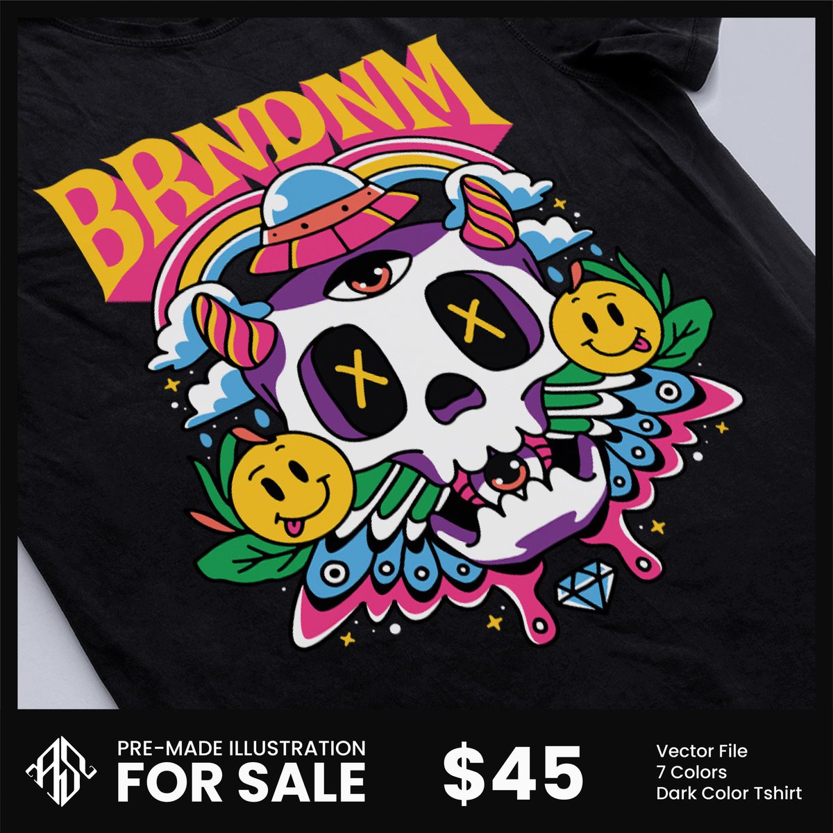 ✅ Available for sale

✅ Exclusive to one buyer
✅ Vector work (PSD if needed)
✅ Dark and Light Tshirt colors

🔥PM for inquiry

#designforsale #streetwear #apparel #clothingbrand #mariposa #skull