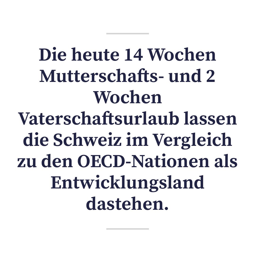 Super Leitartikel in der Tamedia: «Mit der Elternzeitinitiative kann der Kanton Bern am 18. Juni überholte Rollenmuster überwinden und mit einer wegweisenden Familienpolitik vorangehen.»

#abst23 #elternzeit #elternzeitinitiative #vereinbarkeitfamilieundberuf 
#fachkräftemangel