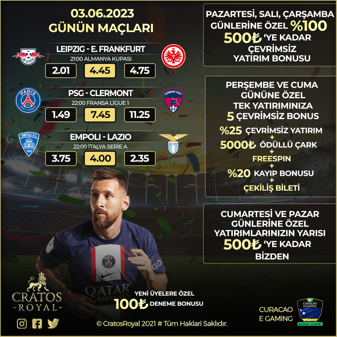 CratosRoyal Official on Twitter: "👑#CratosRoyalBet' te Her Gün 12:00