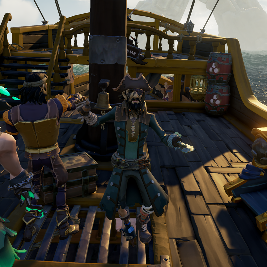 Show us an early screenshot of your pirate next to the most recent one you have.
