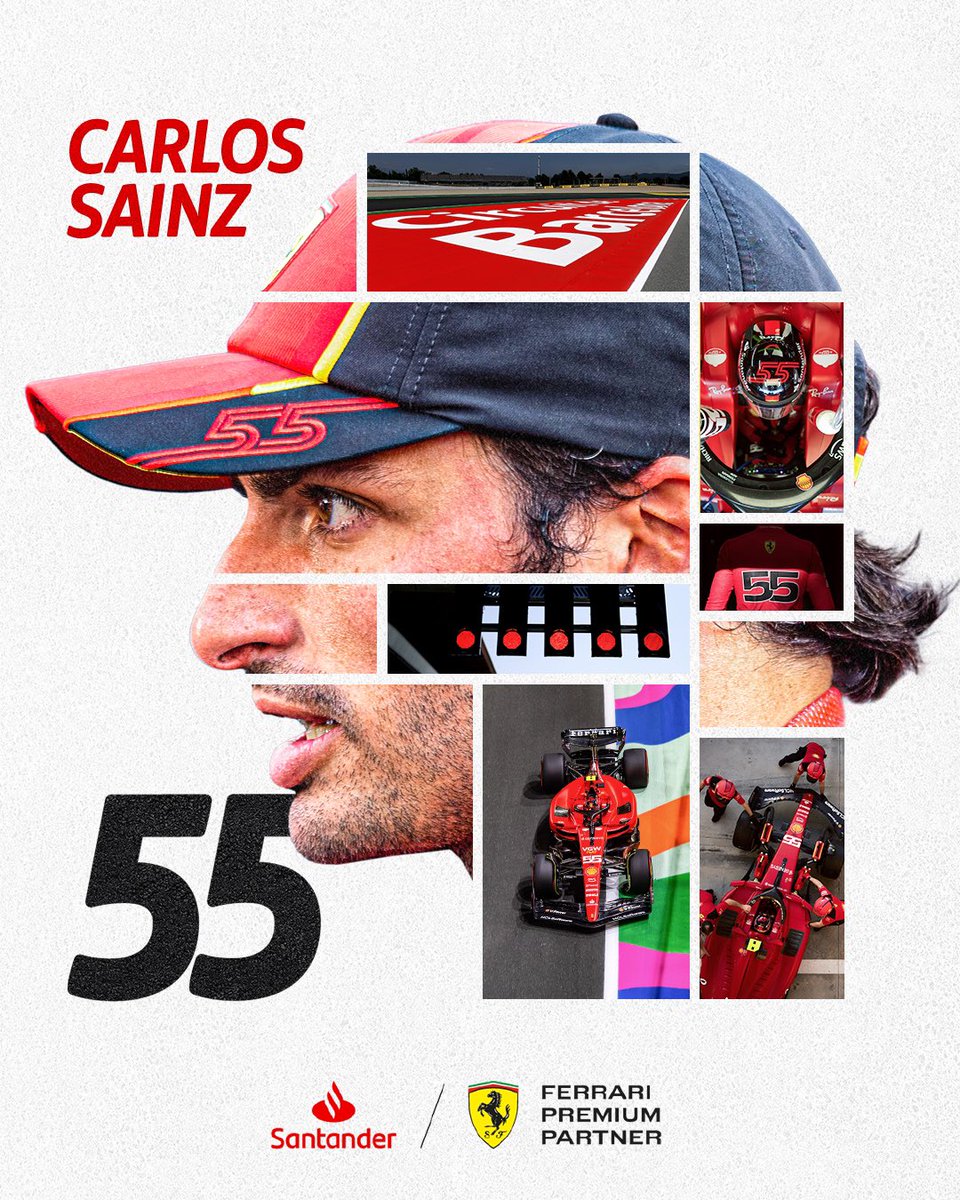 Home race for @Carlossainz55 and @santander_es 🇪🇸

#Ferrari #F1 #Carlos55