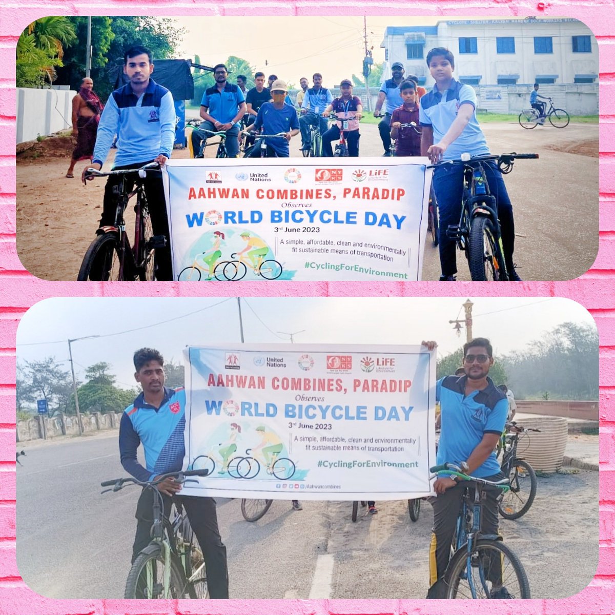 BeheraManas08's tweet photo. On this World Bicycle Day, I proudly rode with Team Aahwan, raising awareness for a sustainable planet. Let's embrace the power of cycling to protect our environment. 🌍🚴‍♀️ #CyclingForEnvironment #WorldBicycleDay2023 https://t.co/GOO9ryAke0