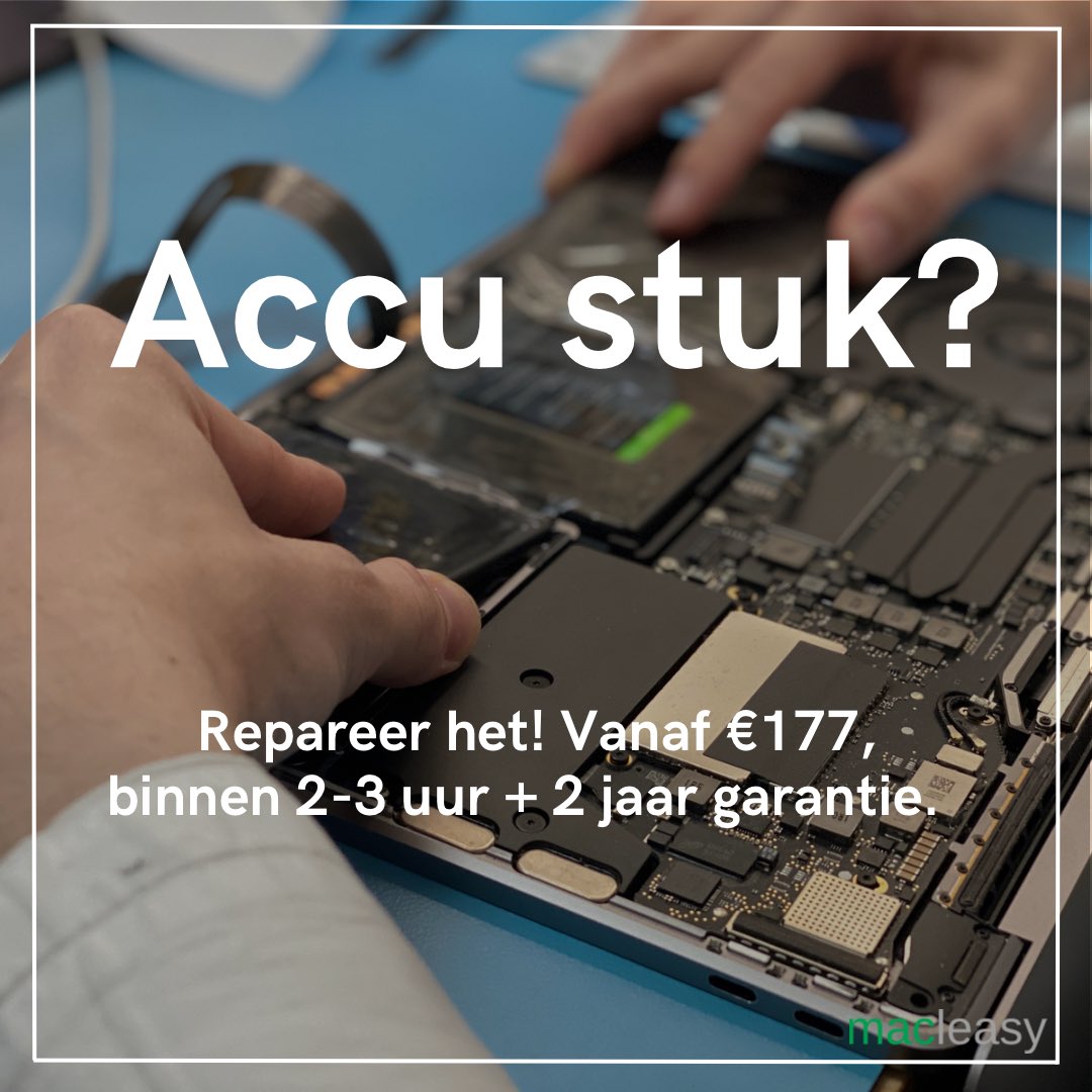 Accu stuk? Vervang je accu en niet je MacBook.