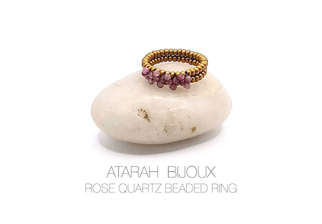Beautiful Rose Quartz Beaded Ring #Rings #BeadedRings #JewelryTrends #BohochicJewelry #Accessories #UKSmallBusiness #EthnicJewelry
buff.ly/3FhimpV