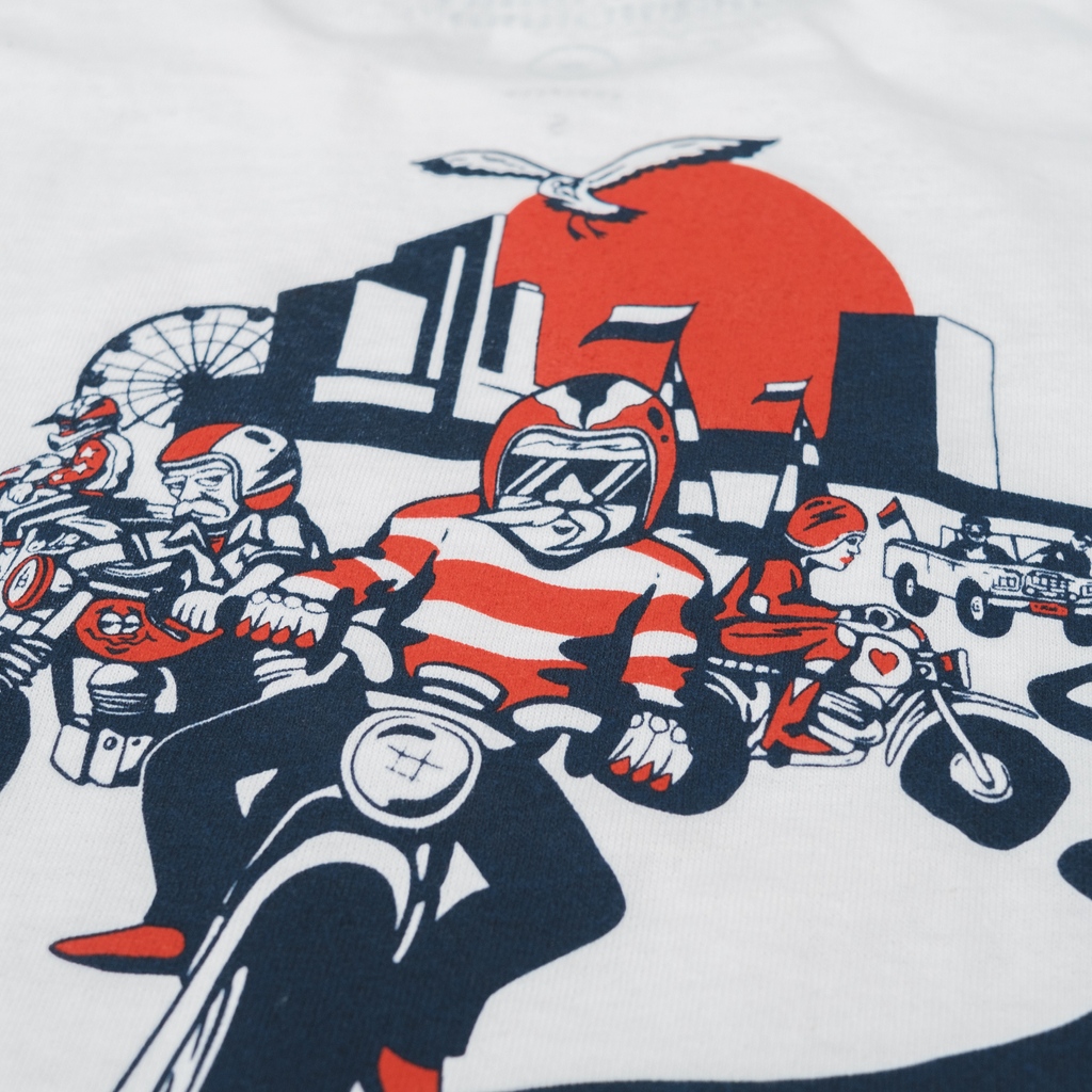 3rdrailclothing's tweet image. Close up details of the latest tees we did for Malle. All screen printed in our studio in south London! ⁠
⁠
⁠
⁠
#screenprinted #print #3rdrail #caferacer #printisntdead