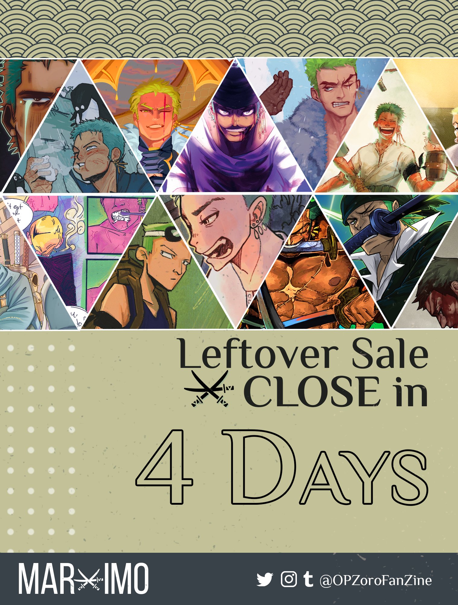 Marimo a Zoro Zine ⚔ Leftovers until June 10 on Twitter "⚔️ 4