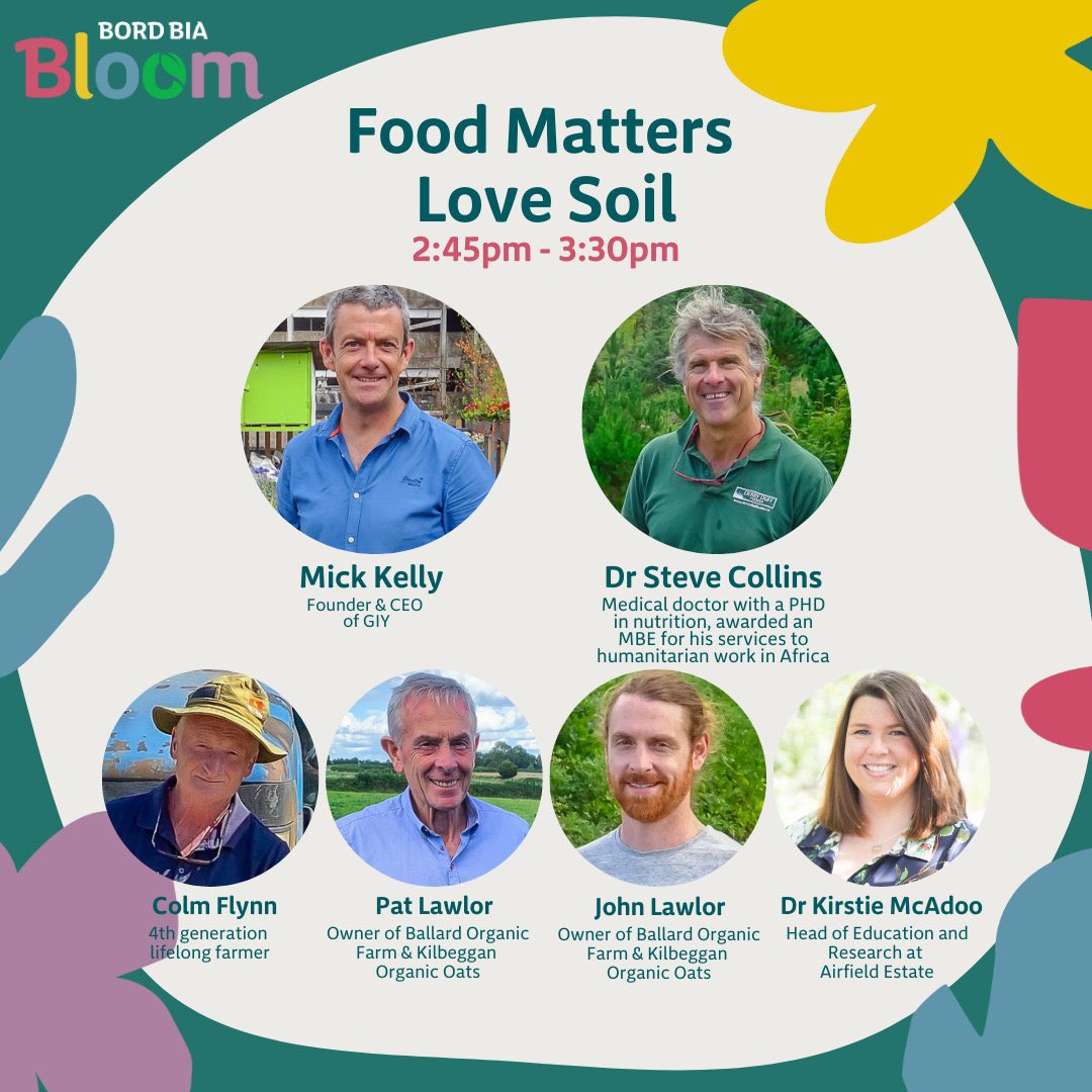 #FoodMattersTV panels @BordBiaBloom continue today with Love Soil - amazing line up of soil lovers to tell us how soil can be a solution to the climate and health crises @giyireland #GIY