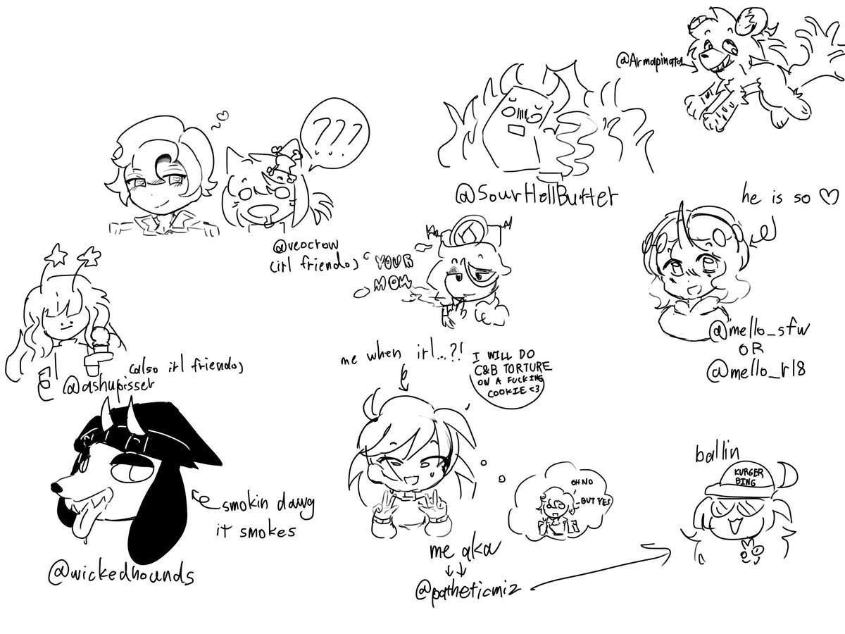 patheticmiz's tweet photo. I drew sum gifts but poorly drawn
@wickedhounds @veocrow @ashupisser @SourHellButter @Armapinata @mello_r18

SORRY FOR THE TAGS!! just want y’all to see these funny gifts wa https://t.co/AU4Hm61H9m