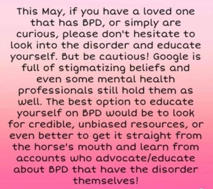 Yes I know it says 'this May'. Just ignore that. 😁 #bpd #bpdtwt #borderlinepersonalitydisorder #keeptalkingMH #stigma #EndTheStigma #mentalillness #MentalHealthAwareness