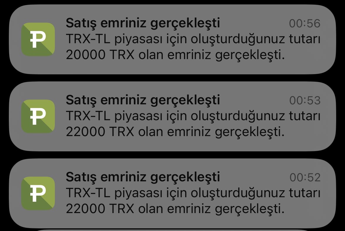 Kim bilir ne zaman portföye eklediğim #Tron $Trx için dün gece ufak miktarlarda sıralı satış emirlerim gerçekleşti. Total işlem kârı 12.200 TL!

1.725 TL'den yine alıp 1.881 TL'ye emir koydum. Ufak bişi koparırsam gün içinde ne ala, işte bunlar hep Boğasızlıktan :)

#Trx #Bitcoin